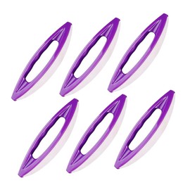 BIUDECO 6Pcs Purple Nail Waxing Tool Professional Polishing Brush for Household Nail Care Art Easy to Clean Portable for Personal and Salon Use