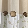 Lush Decor Linen Button Botanical Garden Window Curtain (Single) 84"