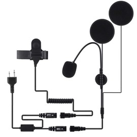VBESTLIFE Motorcycle Helmet Walkie Talkie Headphones Bluetooth Headset with Microphone ICOM IC-F21