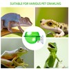 MEISH 3 Pieces Reptile Food Water Bowl Suction Cup Reptile