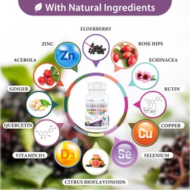 KAPPA NUTRITION Elderberry / 12 in 1 Advanced Complex (90 Capsules).