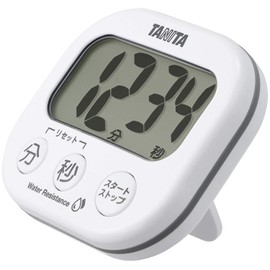 Tanita Dekamie Timer TD426WH Kitchen Timer, Washable, White, 3.3 x 3.1 x 0.9 inches (8.4 x 7.8 x 2.2 cm)