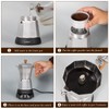 LAOION Cafeteras Electricas Modernas,6 Cup Portable Espresso Maker,300ml Moka Pot