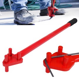 Rebar Bender Manual Hand Operated - Hand Operated Steel Bender Tool, Bending up to 5/8" rebar (Red)