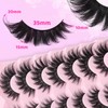 Veleasha Lashes Cat Eye Lash Kit Fluffy False Eyelashes with
