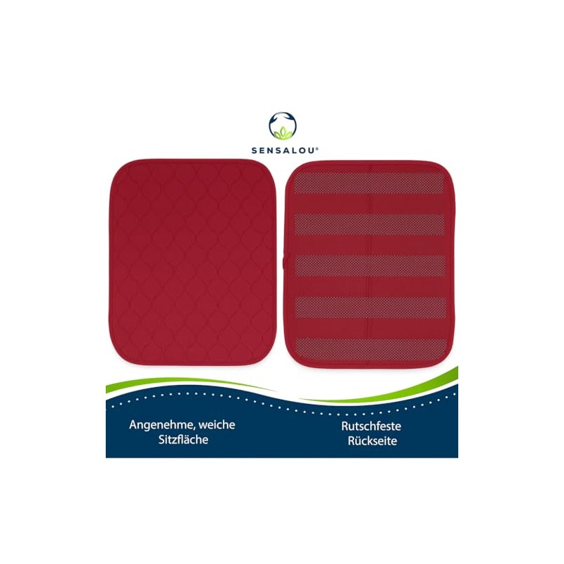 Sensalou Incontinence Chair Pad Seat Pad Waterproof Washable 45 x
