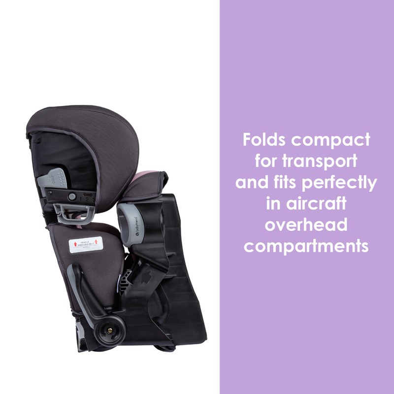 Baby Trend Protect 2-in-1 Folding Booster Seat, Dash Rose