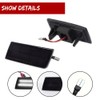 GTINTHEBOX Smoked Lens Front White LED Side Marker Light Compatible