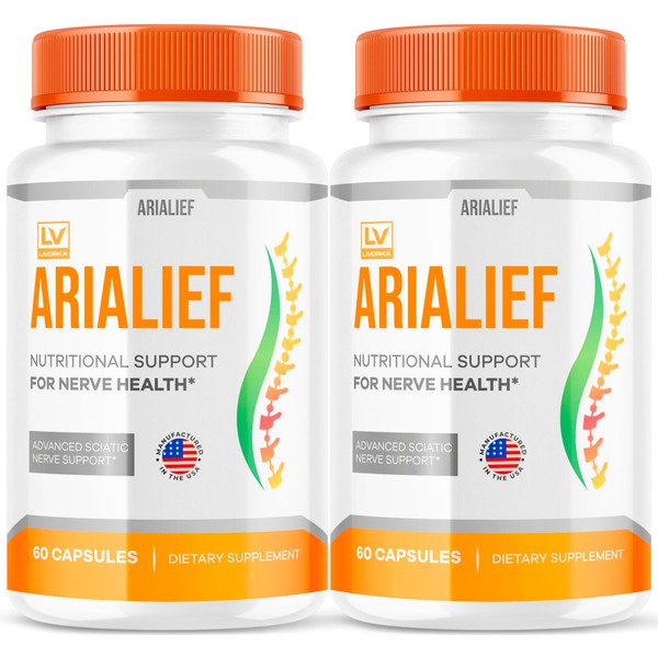 LIVORKA (2 Pack) Arialief Capsules for Sciatica, Arialeaf Nutritional Support