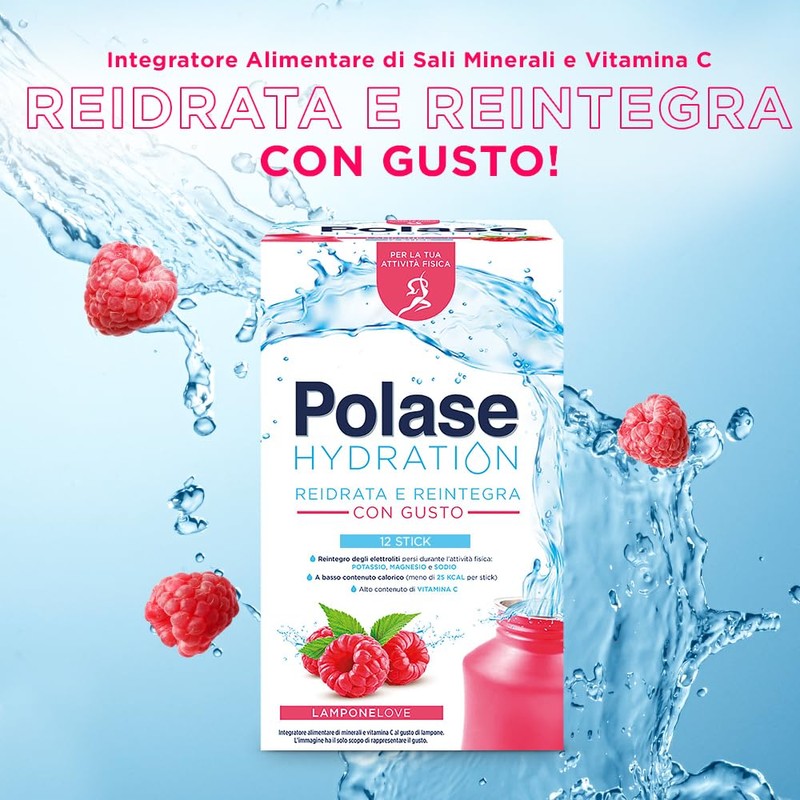 Polase Hydration, Integratore Alimentare Sali Minerali con Magnesio e Potassio
