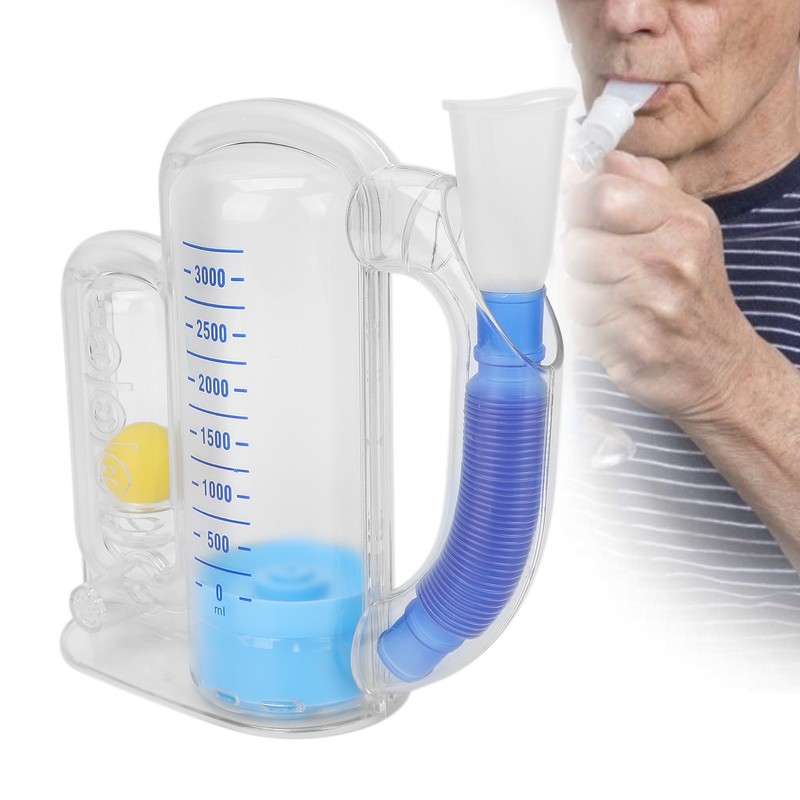 3000ml Spirometry Breathing Exerciser Lung Breathing Vital Capacity Training Tool