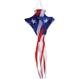 Premier Kites Patriotic Star Twister Wind Spinner | American Flag Windsock Spinner for Patriotic Outdoor Decorations | Hanging Wind Spinners for Your Home and A Great Camper Windsock, 30 Inches