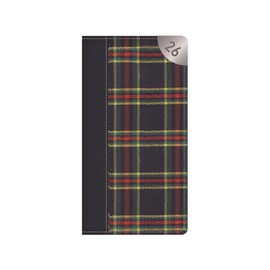 Taschenkalender 2026, schmal, Wochenansicht, Blau, Schottenkaro, Brieftaschengröße, Planer, Arbeit, Studium, Reisetagebuch, leicht, kompakt, tragbar, Organizer, Notizbuch