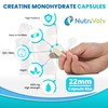 Creatine Monohydrate 1000mg Pure Supplements Gain Muscle & Build Strength