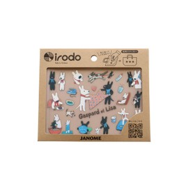 "Lisa and Gaspard" (Everyday) irodo x JANOME (Iron Not Required, Fabric Decal), Leather, Synthetic Fiber OK, Handmade