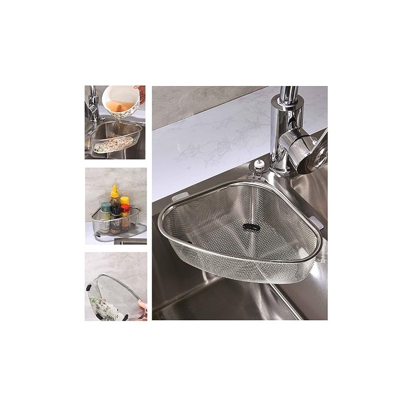 Kitchen Triangle Sink Strainer, Corner Sink Strainer, Multifunction Sink Drain