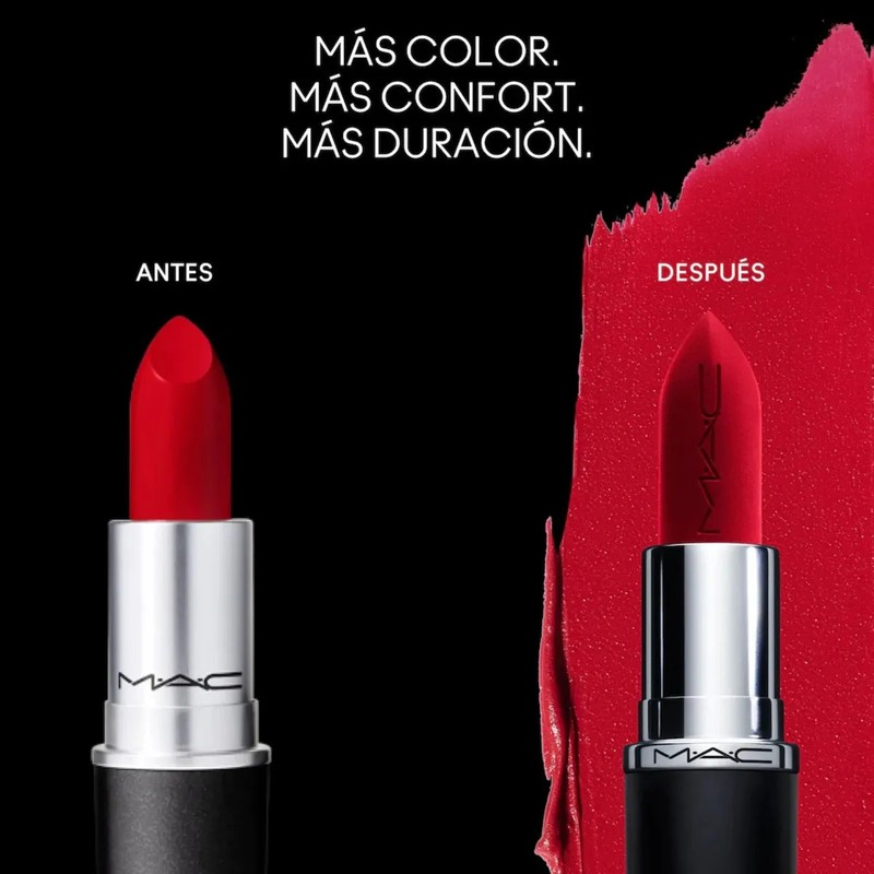 Labial Mini MAC MACximal Silky Matte Chili Mate Sedoso 1.8g