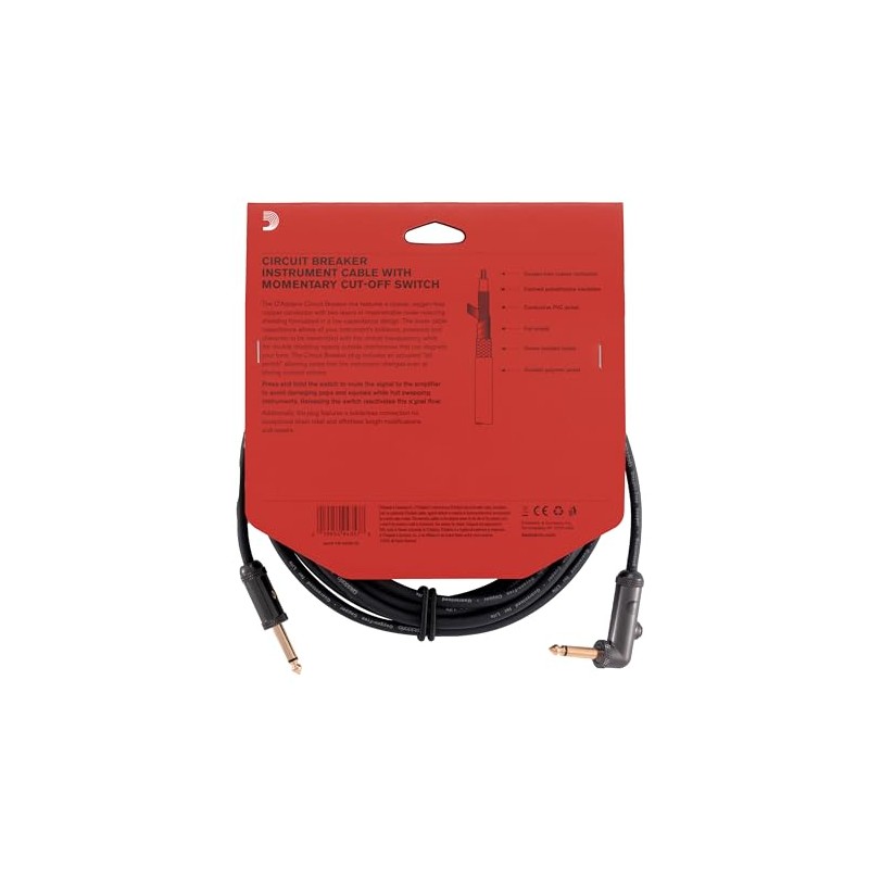 D'Addario | Circuit Breaker Cable | Cable para Instrumento |