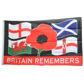 Flaggenfritze® Britain Remembers Flag 90 x 150 cm