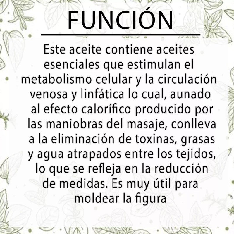 Laferv Aceite Para Masajes Efecto Reductivo 4 L Tamaño Spa