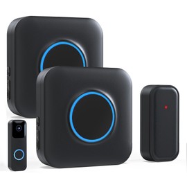 Satisure Wireless Doorbell Chime Video Doorbell Extender - Compatible with Blink Video Doorbell and Blink Video Doorbell (2nd Gen) (1 Video Doorbell Extender 2 Receiver）