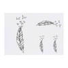 4 x 'Bird Feather' Temporary Tattoos - Water Resistant, Skin-Safe,