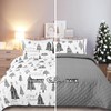 FRAMICS Christmas Quilt Queen Size, 3 Pieces Christmas Tree Quilt