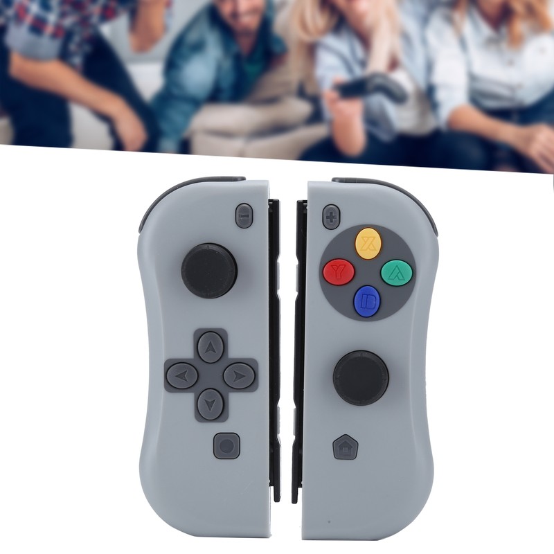 For Joycon Game Console Wireless Bluetooth Gamepad Right Left(gris foncé