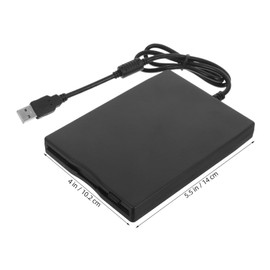Gadpiparty External USB Floppy Disk Drive for Notebook and Desktop Portable 3.5 Inch Disk Reader with Multi-File Support for Computer Use