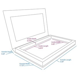 Deep Medium Z Palette Magnetic Makeup Palette, Empty Magnetic Palette, Universal Magnet makeup palette for Eyeshadows, Powders, Customizable Beauty Organizer with Clear Window