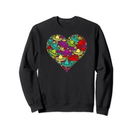 Sombrero Love Heart shape For Women Men Kids - Cinco de Mayo Sweatshirt
