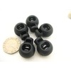 UK Stock 10pcs Black Round Toggles Cord Adjusters Cord Stopper