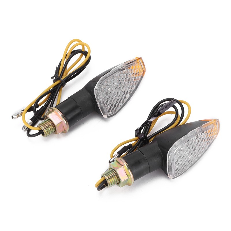 Pair Motorcycle Turn Signal Light 12V LED Waterproof Replacement for