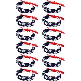 Maxdot American Flag Bandanas USA Flag Headband Kerchief Unisex Cowboy Bandanas Patriotic Accessories (12)