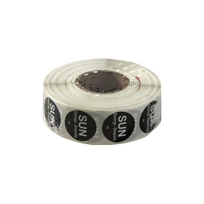 DayMark Safety Systems-IT1143927 Day of the Week 3/4" Circle Permanent