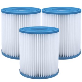 TINA.WIN Pool Filter Replacement A/C, Replacement Pool Filter for Pool Pumps, Easy Set, Summer Wave Above Ground Pools, Pack of 3