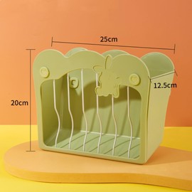 Norhogo Rabbit Feeder, Hanging Hay Rack for Small Animals, Chinchilla, Guinea Pigs (Green)