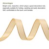 MECCANIXITY 5/8 Inch 25 Yard Wide Satin Ribbon with Gold