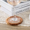 LiWiBet Wood Cork Coasters for Drinks Absorbent with Holder, 4.33in