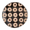 Mud Pie Black Terracotta Platter, Circle, 12" dia