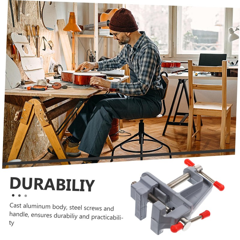 Operitacx Mini Vice for Workbenches Jewellers Small Handle Craft Device