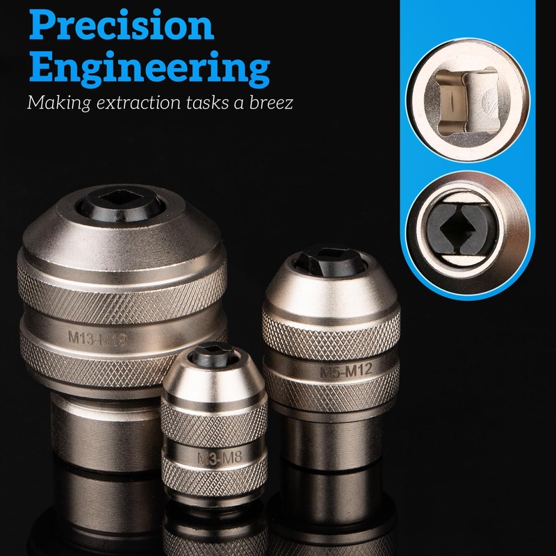 3 Piece Tap Socket Set for Ratchet Wrench - 1/4"