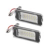 Partuto LED License Plate Light for Mini Cooper Plastic Black