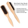 Slick Back Hair Brush & Hair Wax Stick Set for