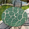 artslion Outdoor Round Tablecloth with Elastic Band 52In (130Cm) Elastic