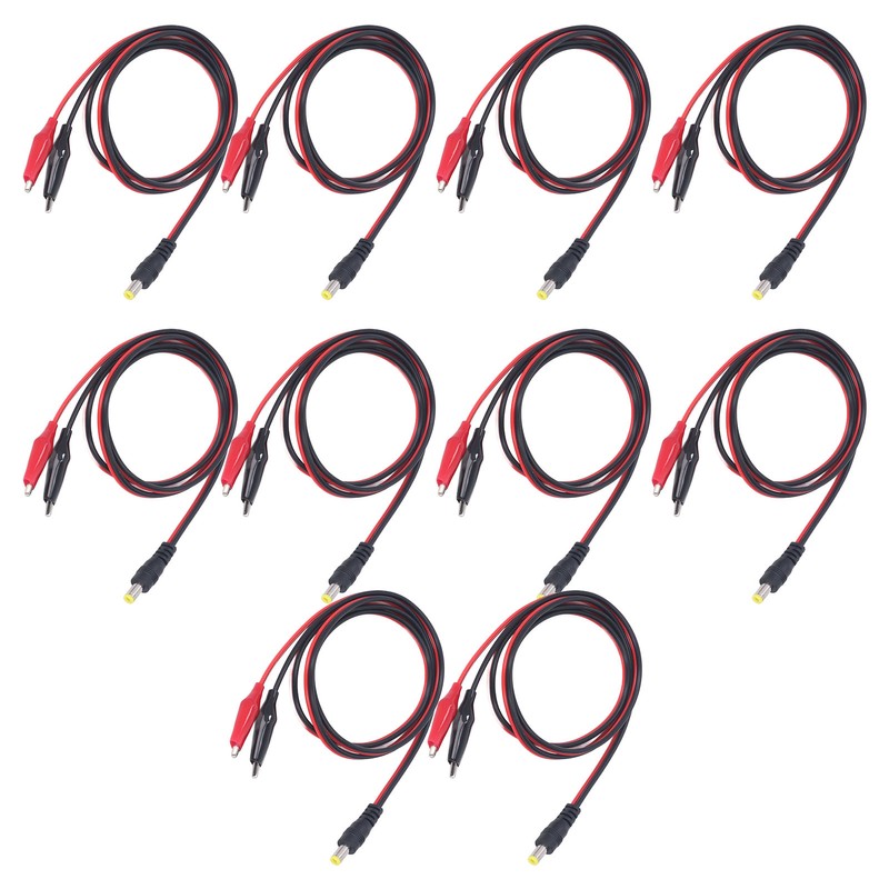 DC to Dual Test Clip Cable Copper Core Electrical Test