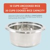 Elite Gourmet ERC2001BX 10-Cup Electric Rice Cooker with 304 Surgical