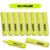 Essential Arts Square Yellow Highlighter Pen Pack of 10 |
