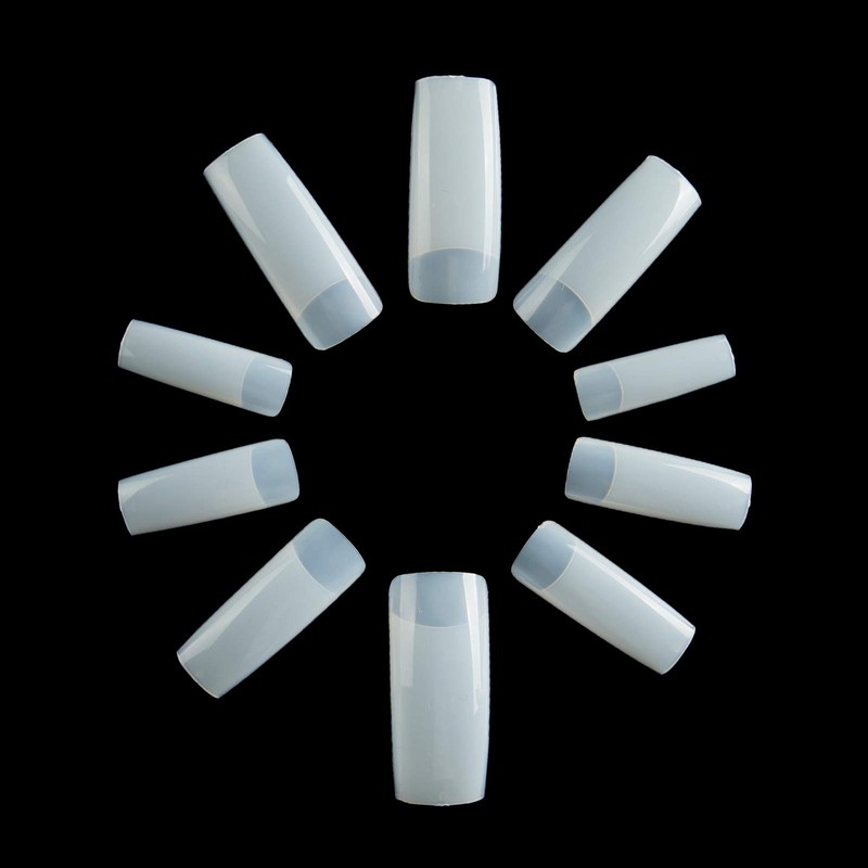 Half Cover Acrylic False Nail Tips, 500PCS Fake Nail Shape