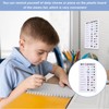 2 Pcs Behavior Chart,Daily Removable Reusable Chore Chart,Portable Chore Chart